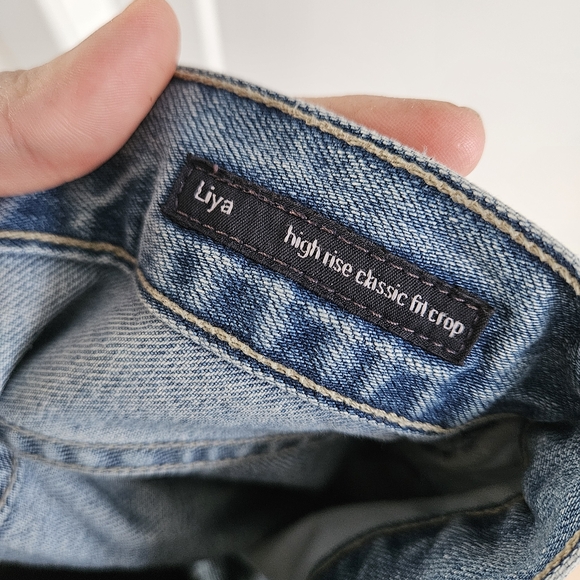 Citizens Of Humanity Liya High Rise Classic Fit Crop Light Wash Jeans Size 28 - Picture 7 of 7